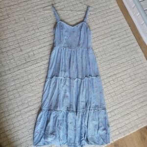 Light Blue Cherry Straps dress. Italy vacation